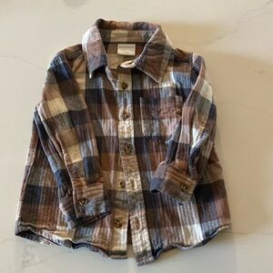 ⚫️ Rococo ⚫️ flannel shirt - size 2-3